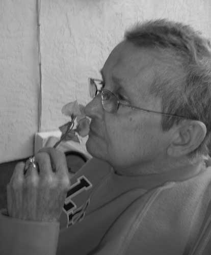 Mom and the sweet peas
